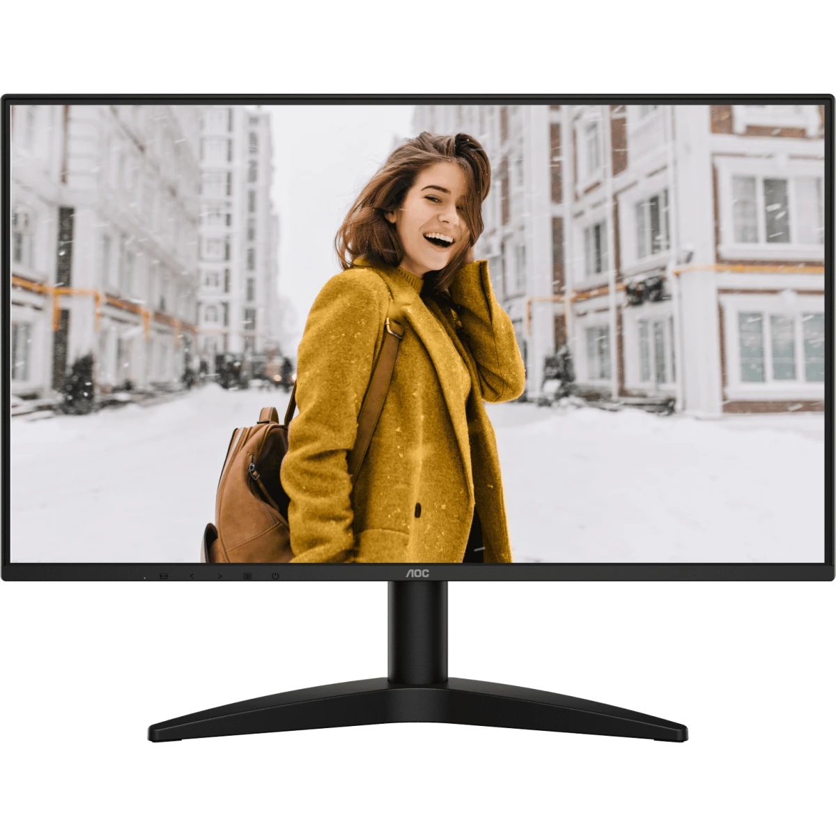 Монитор 23.8" AOC 24B36H IPS 1920x1080, 100 Гц, 4 мс, 16:9, 250 кд/м², HDMI 1.4, VGA, черный