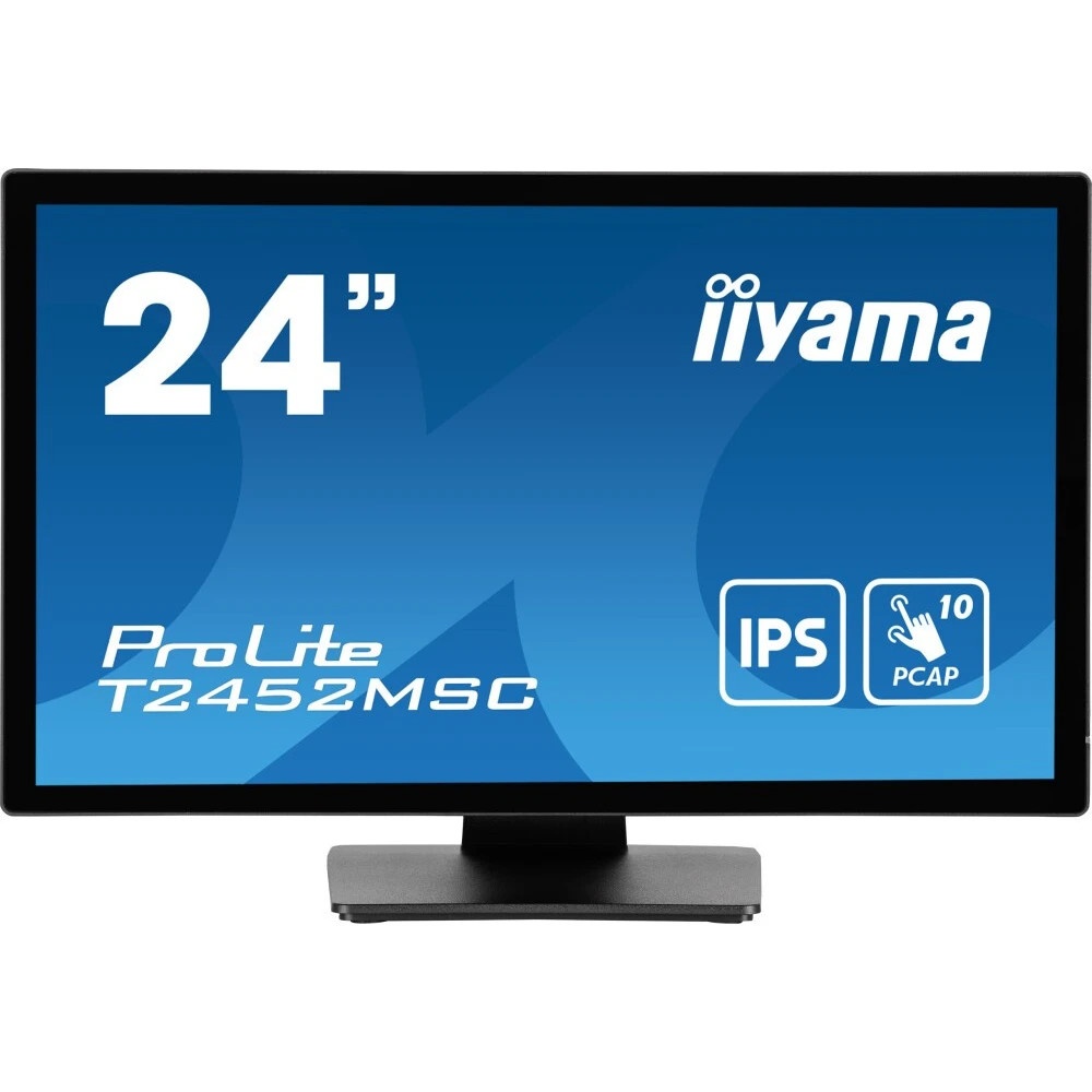Монитор 23.8" Iiyama ProLite T2452MSC-B1 IPS 1920x1080, 60 Гц, 14 мс, 16:9, 400 кд/м2, 1хHDMI, 1хDP,