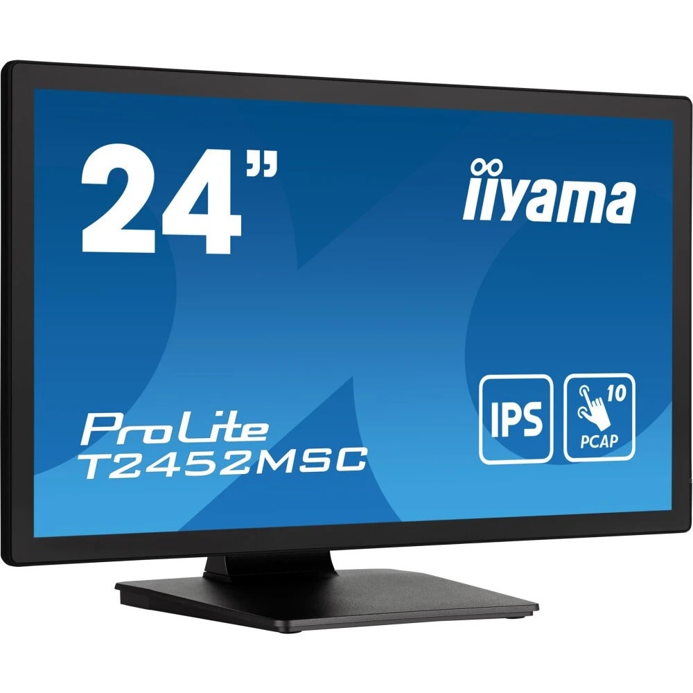 Монитор 23.8" Iiyama ProLite T2452MSC-B1 IPS 1920x1080, 60 Гц, 14 мс, 16:9, 400 кд/м2, 1хHDMI, 1хDP,