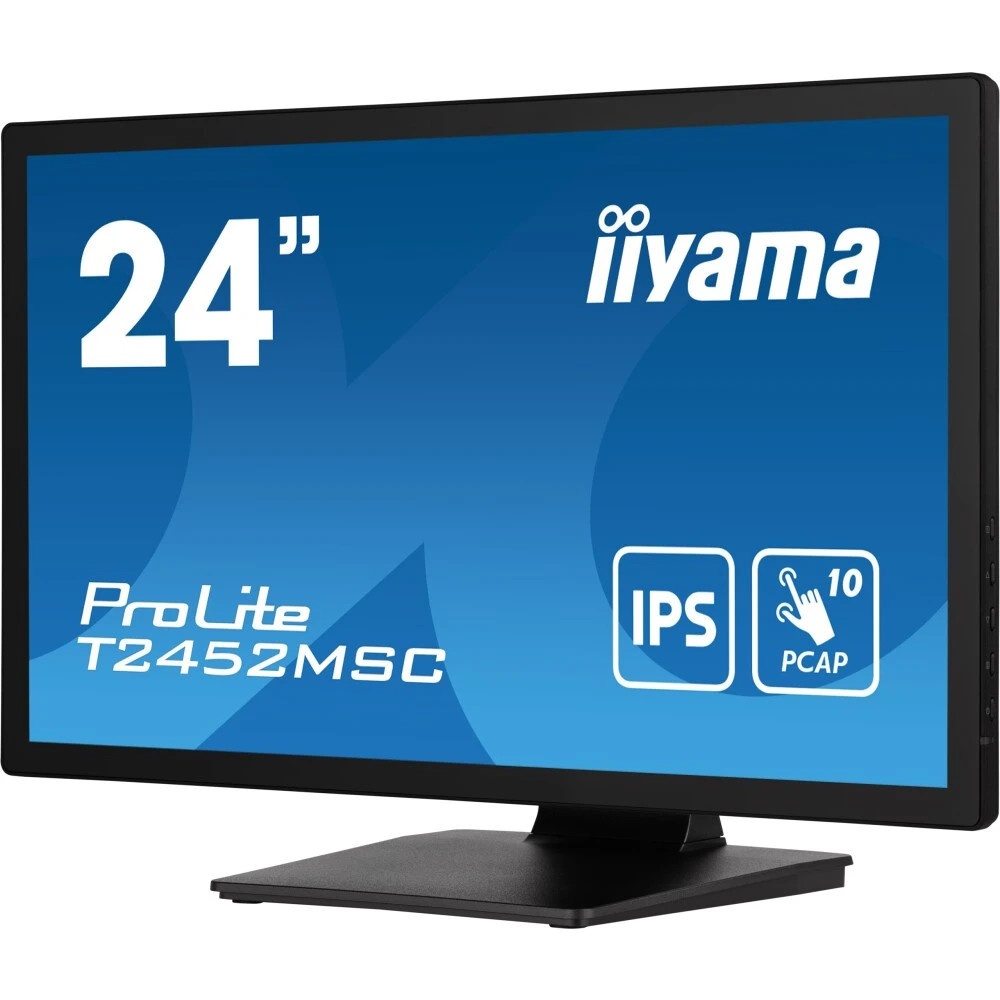Монитор 23.8" Iiyama ProLite T2452MSC-B1 IPS 1920x1080, 60 Гц, 14 мс, 16:9, 400 кд/м2, 1хHDMI, 1хDP,