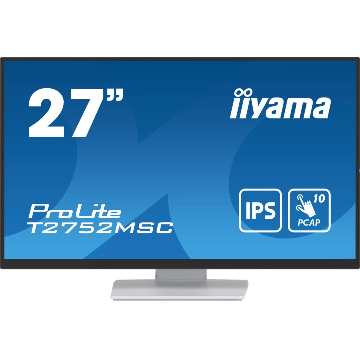 Монитор 27" Iiyama ProLite T2752MSC-W1 IPS 1920x1080, 60 Гц, 5 мс, 16:9, 400 кд/м², HDMI 2.0, DP 1.2