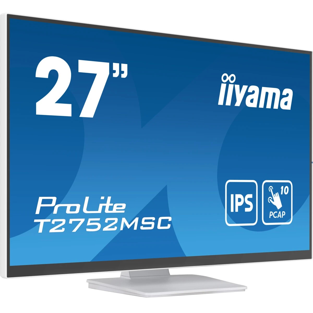 Монитор 27" Iiyama ProLite T2752MSC-W1 IPS 1920x1080, 60 Гц, 5 мс, 16:9, 400 кд/м², HDMI 2.0, DP 1.2