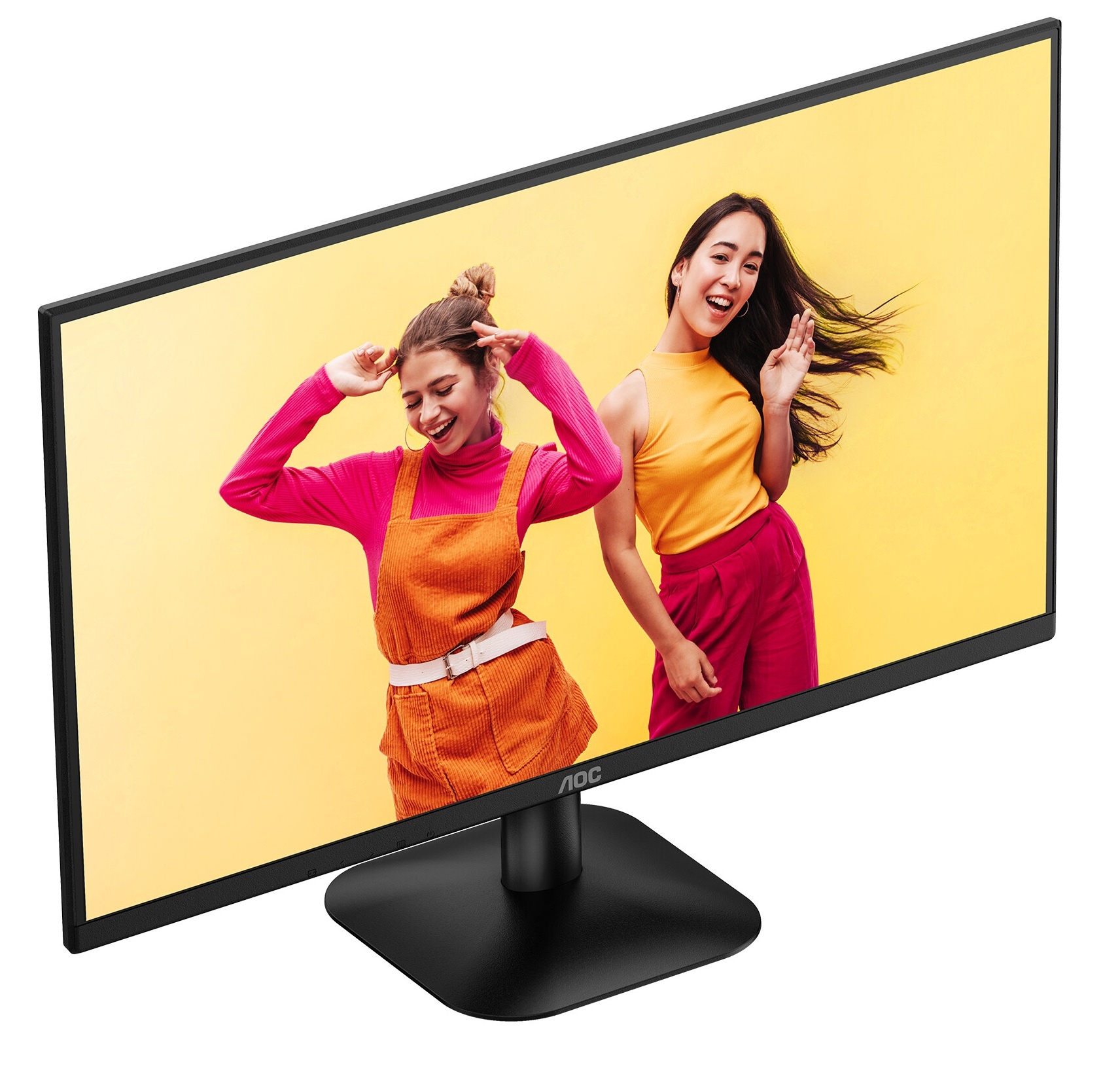Монитор 23.8" AOC Q24B35 IPS 2560x1440, 120 Гц, 4 мс, 16:9, 250 кд/м², HDMI 2.0, DP 1.4, HDR10, черн
