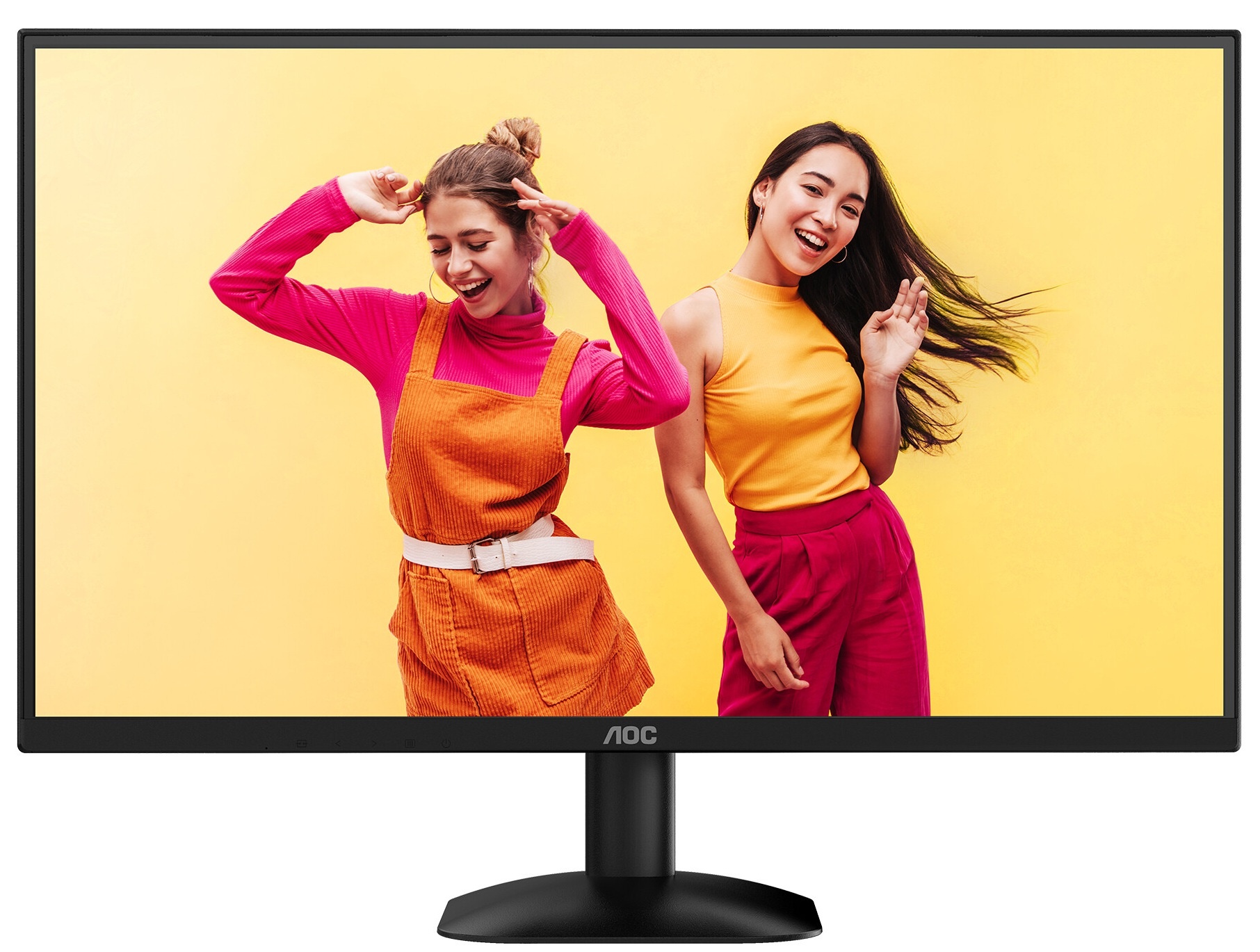 Монитор 23.8" AOC Q24B35 IPS 2560x1440, 120 Гц, 4 мс, 16:9, 250 кд/м², HDMI 2.0, DP 1.4, HDR10, черн