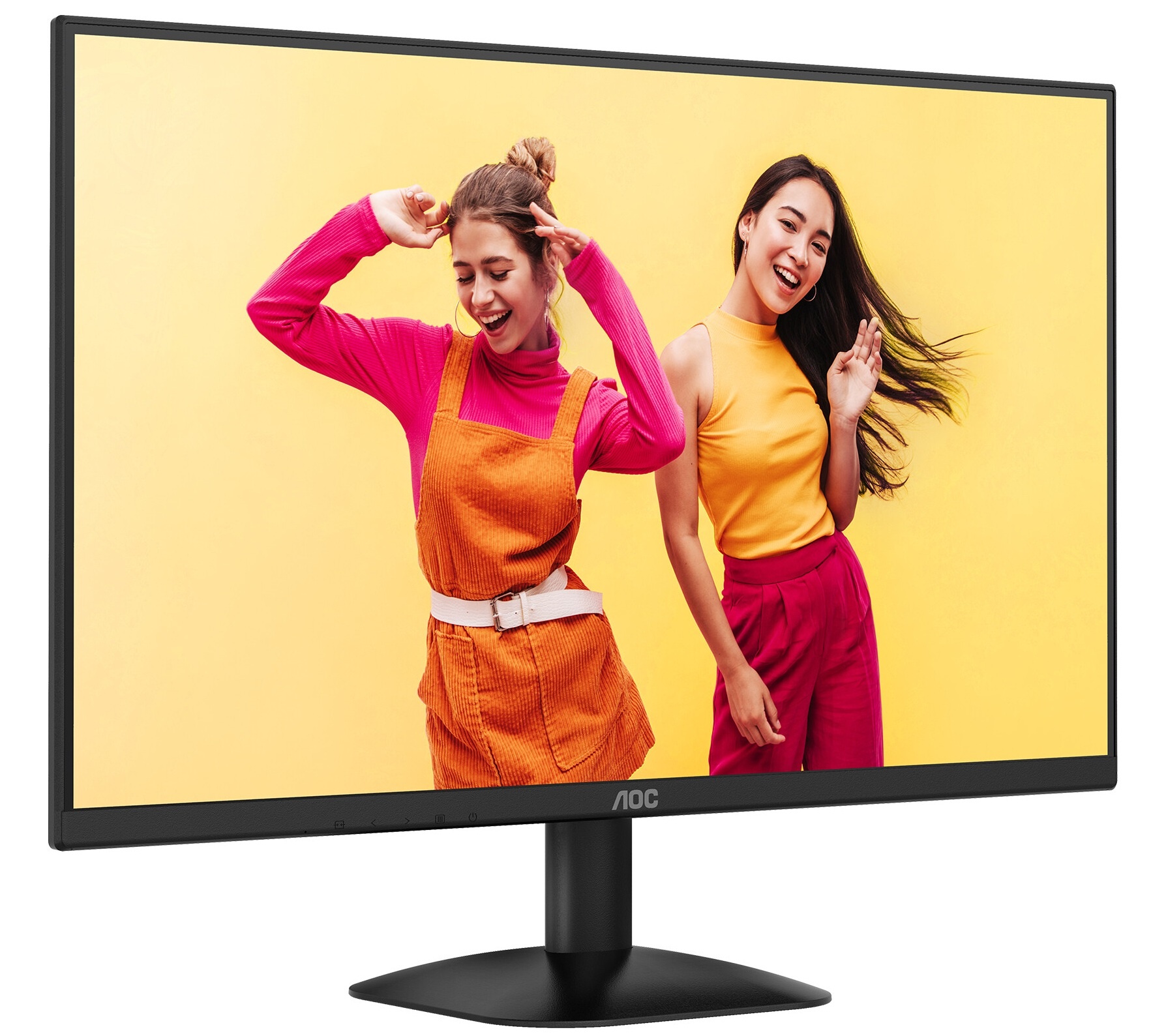 Монитор 23.8" AOC Q24B35 IPS 2560x1440, 120 Гц, 4 мс, 16:9, 250 кд/м², HDMI 2.0, DP 1.4, HDR10, черн
