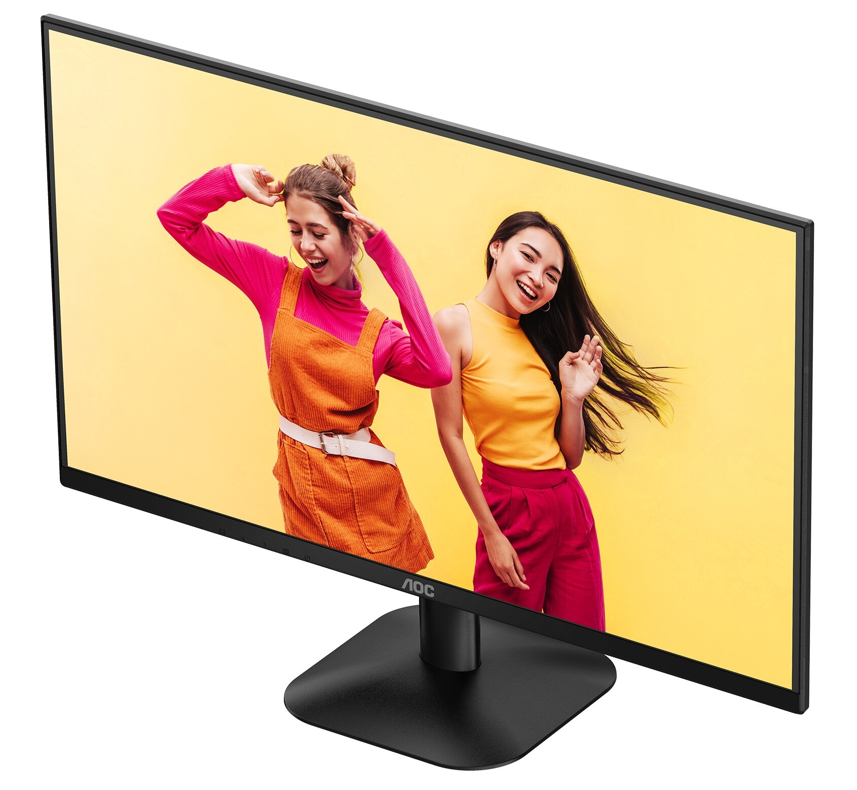 Монитор 23.8" AOC Q24B35 IPS 2560x1440, 120 Гц, 4 мс, 16:9, 250 кд/м², HDMI 2.0, DP 1.4, HDR10, черн