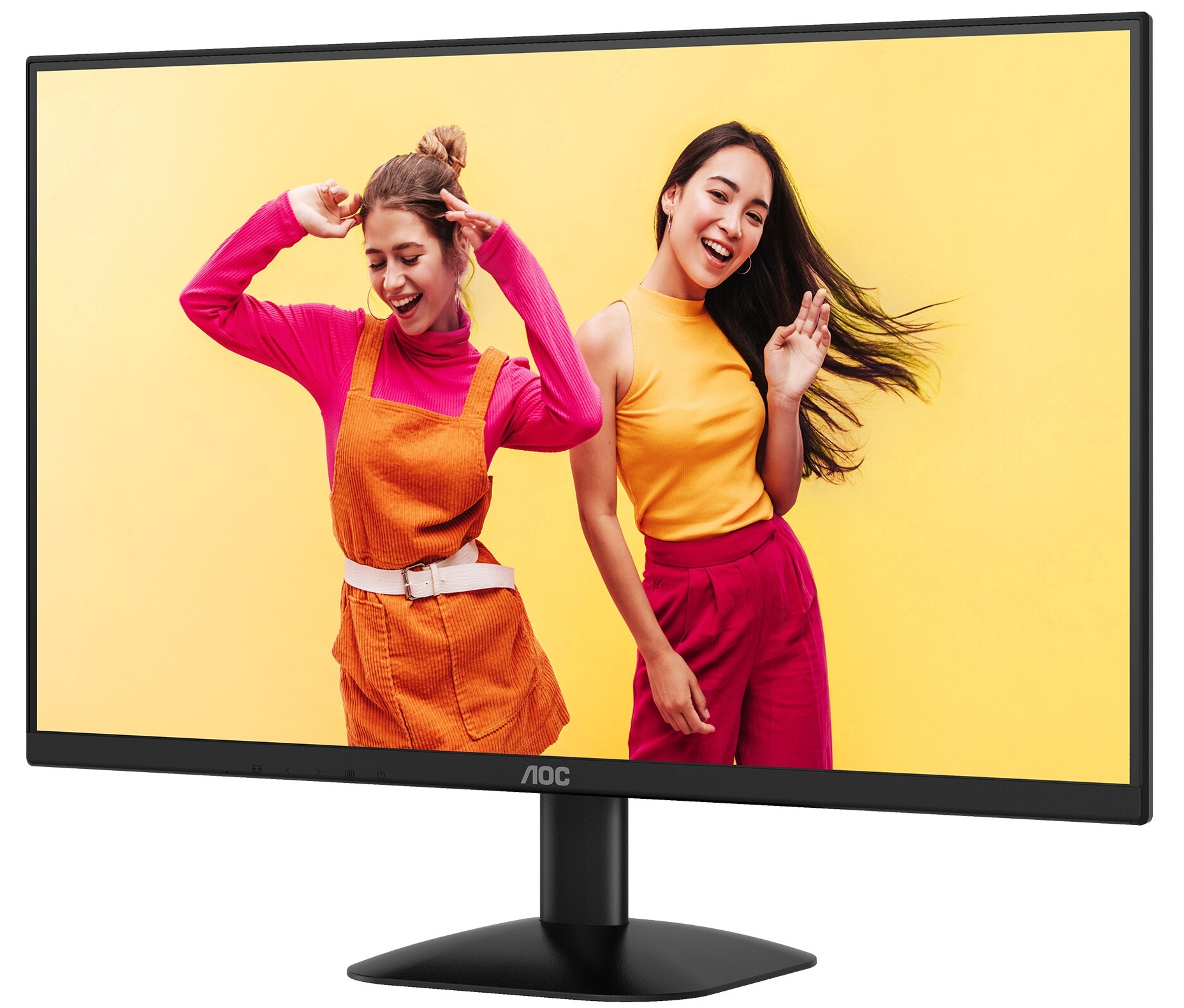 Монитор 23.8" AOC Q24B35 IPS 2560x1440, 120 Гц, 4 мс, 16:9, 250 кд/м², HDMI 2.0, DP 1.4, HDR10, черн