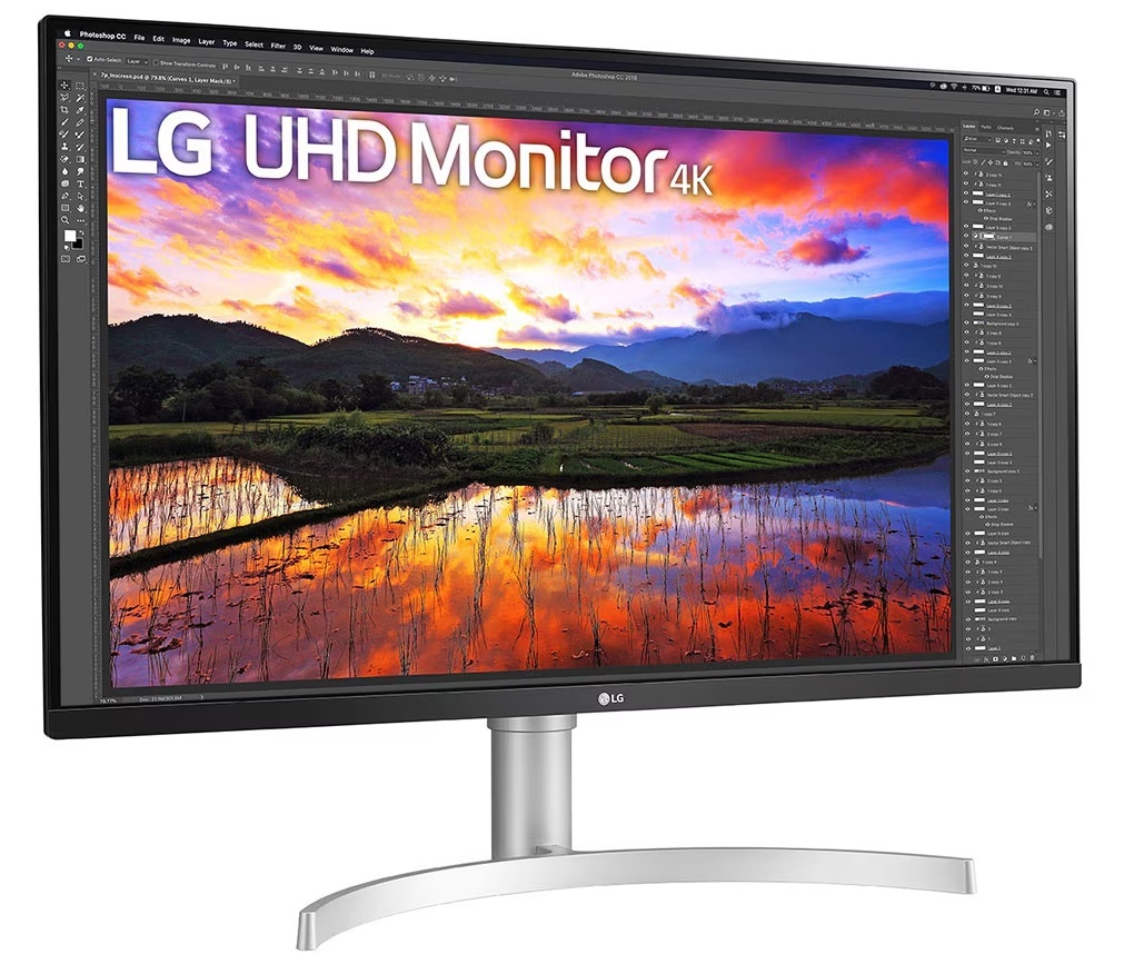 Монитор 31.5" LG 32UN650K-W IPS 3840x2160, 60 Гц, 5 мс, 16:9, 350 кд/м², 2xHDMI 2.0, DP 1.4, 3.5 мм,