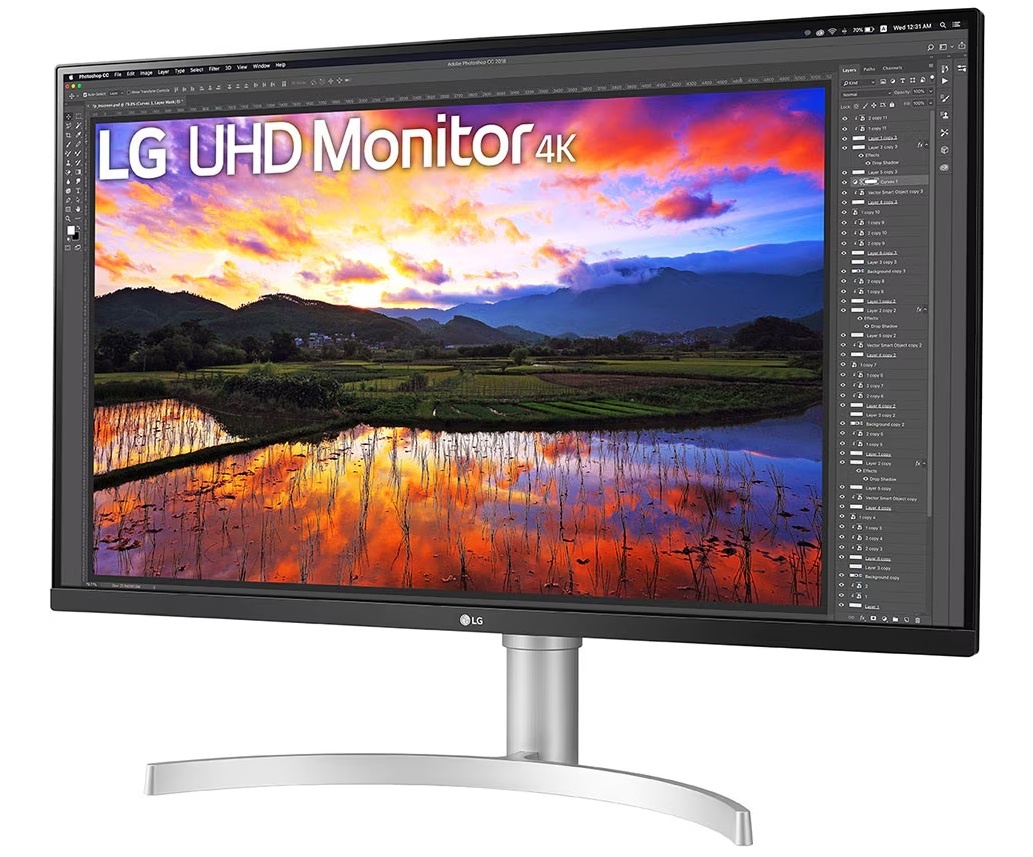 Монитор 31.5" LG 32UN650K-W IPS 3840x2160, 60 Гц, 5 мс, 16:9, 350 кд/м², 2xHDMI 2.0, DP 1.4, 3.5 мм,