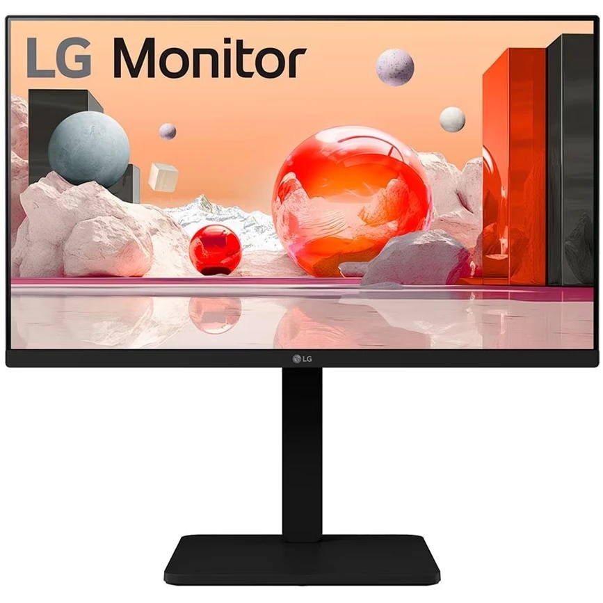 Монитор 23.8" LG  24BA450-B Black с поворотом экрана (IPS, 1920x1080, 5 ms, 178°/178°, 250 cd/m, 130