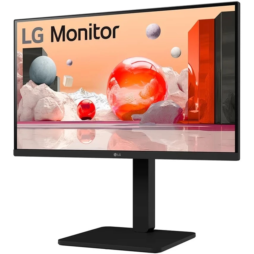 Монитор 23.8" LG  24BA450-B Black с поворотом экрана (IPS, 1920x1080, 5 ms, 178°/178°, 250 cd/m, 130