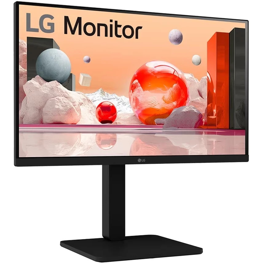 Монитор 23.8" LG  24BA450-B Black с поворотом экрана (IPS, 1920x1080, 5 ms, 178°/178°, 250 cd/m, 130