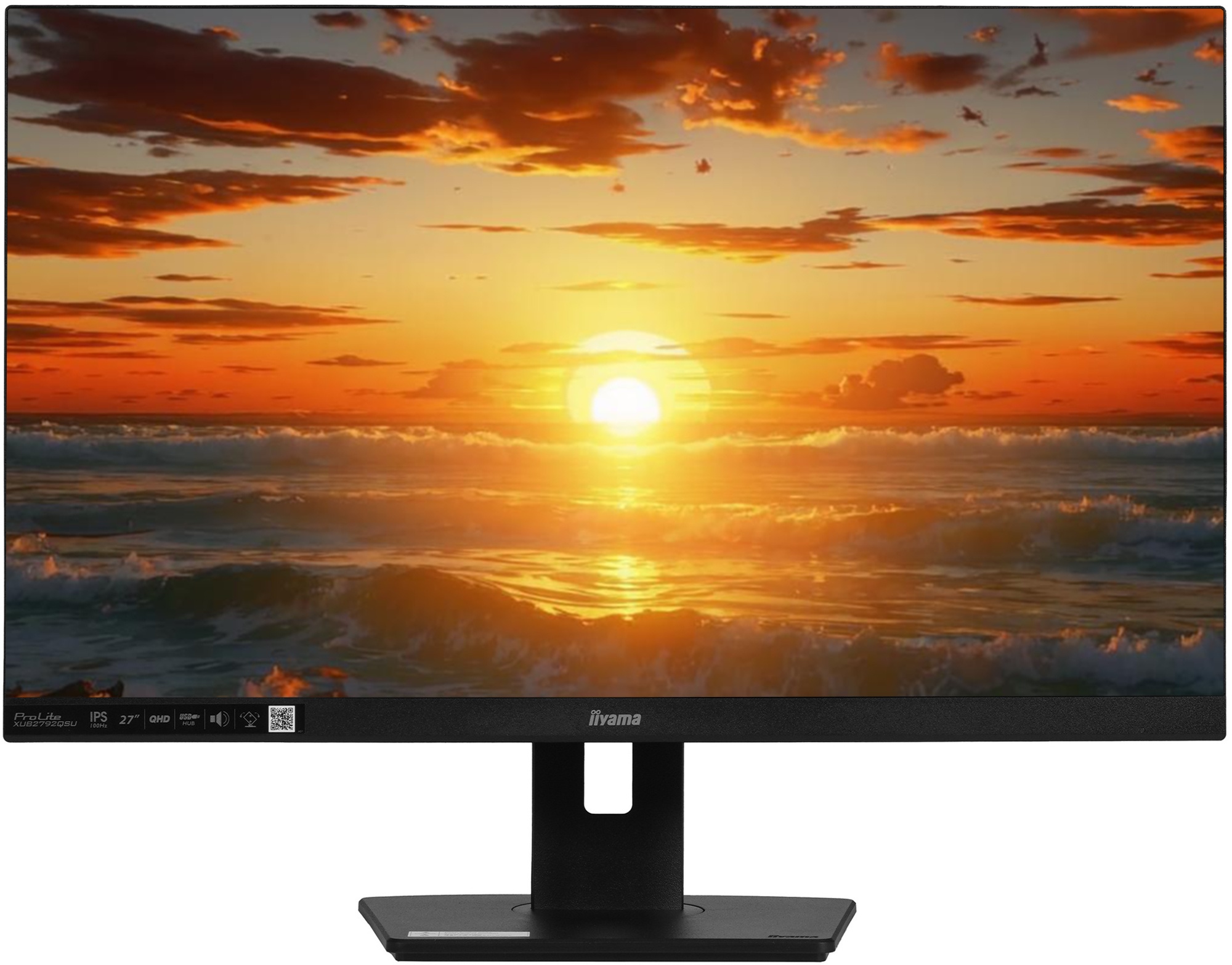 Монитор 27" Iiyama ProLite XUB2792QSU-B6 IPS 2560x1440, 100 Гц, 0.4 мс, 16:9, 250 кд/м², 1xHDMI, 1xD