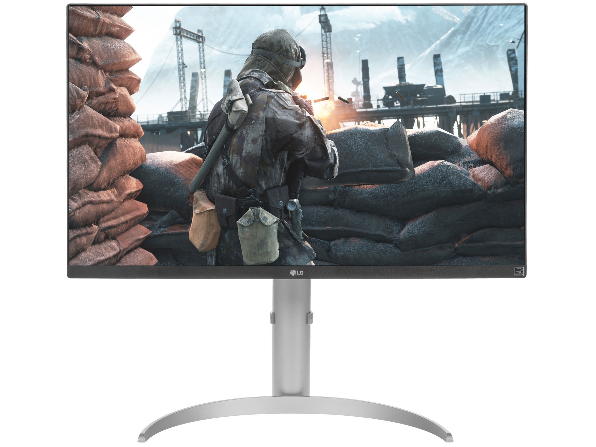 Монитор 27" LG UltraFine 27UP650-W IPS 3840x2160, 60 Гц, 5 мс, 16:9, 400 кд/м2, 2xHDMI, 1xDP, серебр