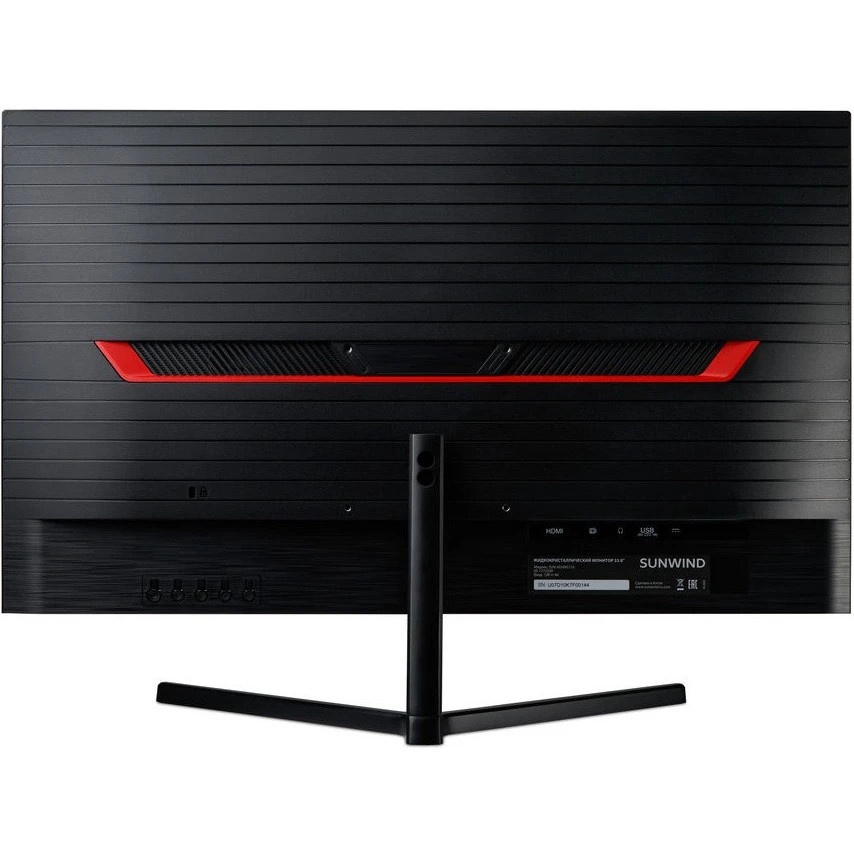 Монитор 23.8" SunWind SUN-M24BG110 IPS 1920x1080, 165 Гц, 6 мс, 16:9, 250 кд/м², 1xHDMI, 1xDP 1.2, ч