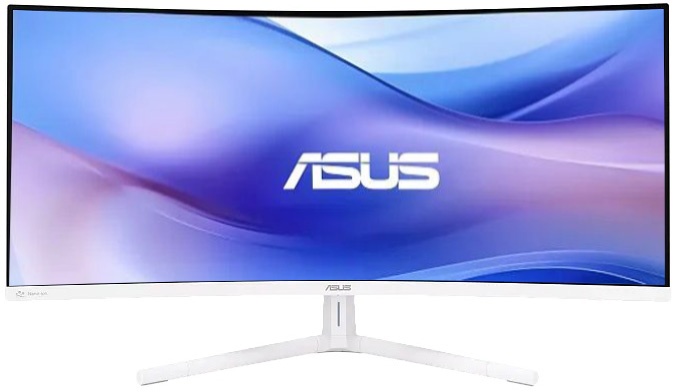 Монитор 34" ASUS VU34WCIP-W VA 3440x1440, 100 Гц, 1 мс, 21:9, 300 кд/м², HDMI 2.0, DP 1.4, USB-C (65