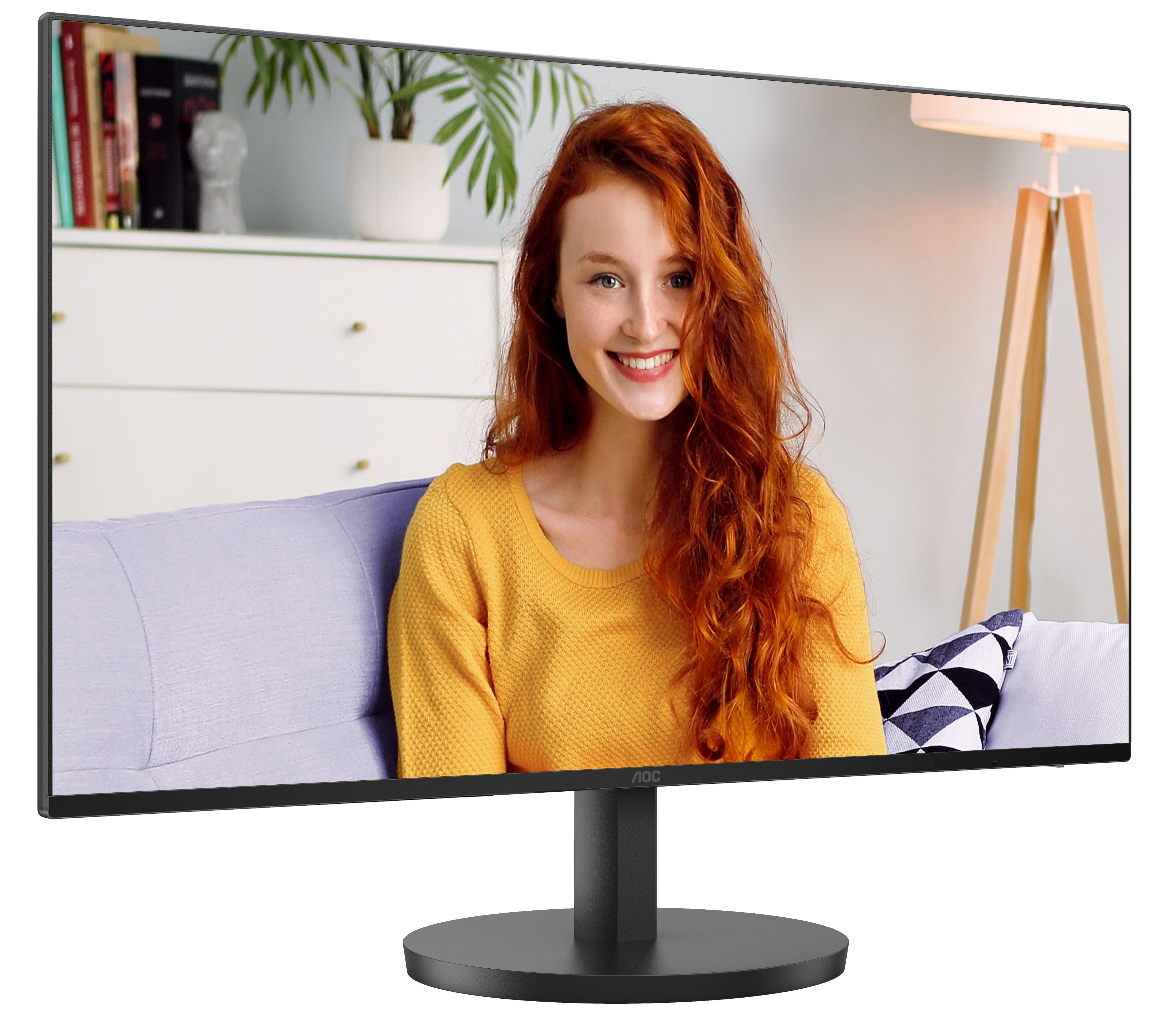 Монитор 23.8" AOC 24B3QA2 IPS 1920x1080, 120 Гц, 4 мс, 16:9, 300 кд/м², DP 1.2, HDMI 1.4, VGA, черны