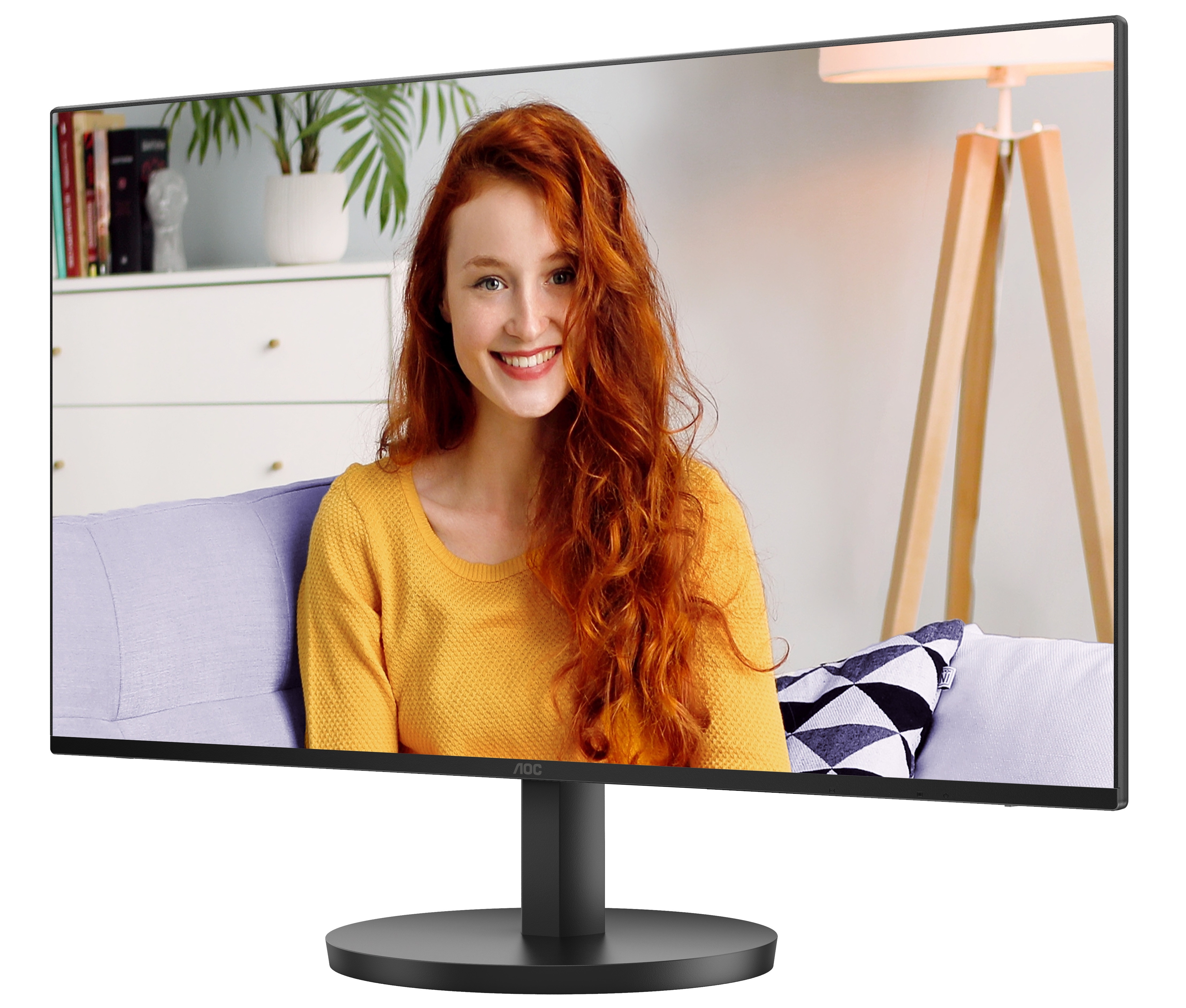 Монитор 23.8" AOC 24B3QA2 IPS 1920x1080, 120 Гц, 4 мс, 16:9, 300 кд/м², DP 1.2, HDMI 1.4, VGA, черны