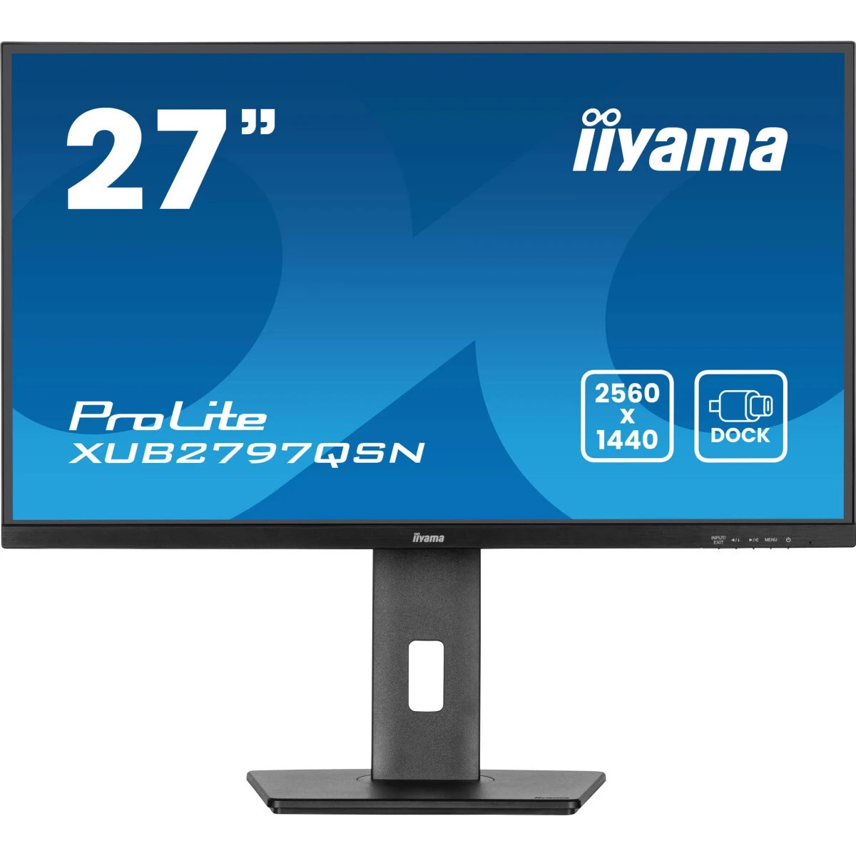 Монитор 27" Iiyama ProLite XUB2797QSN-B2 IPS 2560x1440, 100 Гц, 1 мс, 16:9, 300 кд/м², HDMI 2.0, DP