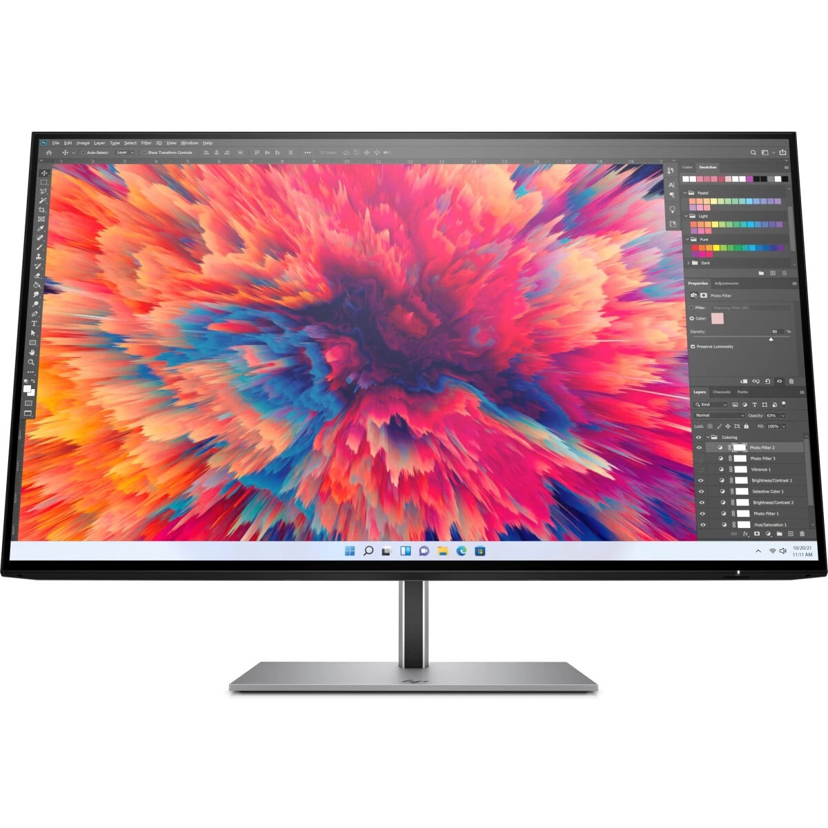 Монитор 23.8" HP Z24Q G3 IPS 2560x1440, 90 Гц, 5 мс, 16:9, 400 кд/м², HDMI 2.0, DP 1.4, USB Hub (4x