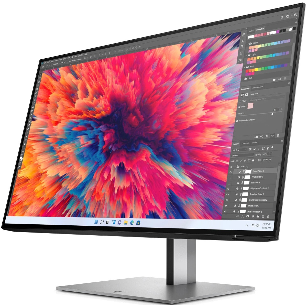 Монитор 23.8" HP Z24Q G3 IPS 2560x1440, 90 Гц, 5 мс, 16:9, 400 кд/м², HDMI 2.0, DP 1.4, USB Hub (4x