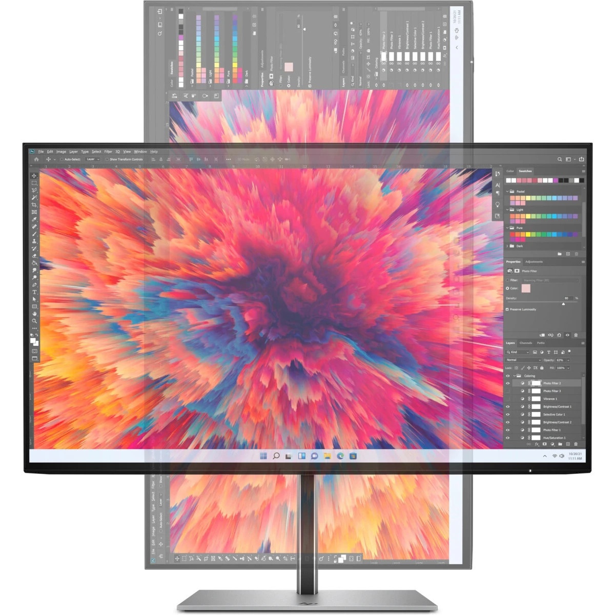 Монитор 23.8" HP Z24Q G3 IPS 2560x1440, 90 Гц, 5 мс, 16:9, 400 кд/м², HDMI 2.0, DP 1.4, USB Hub (4x