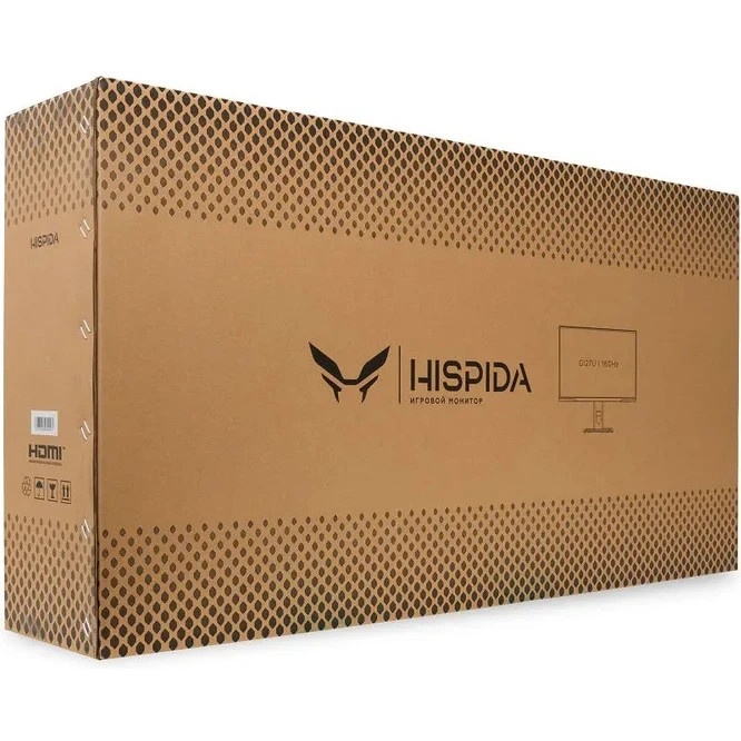 Монитор HISPIDA 27'' 3840x2160/1920x1080, Fast IPS, 178/178, 1ms, 450nit, 1000:1, 160/320Hz, miniLED