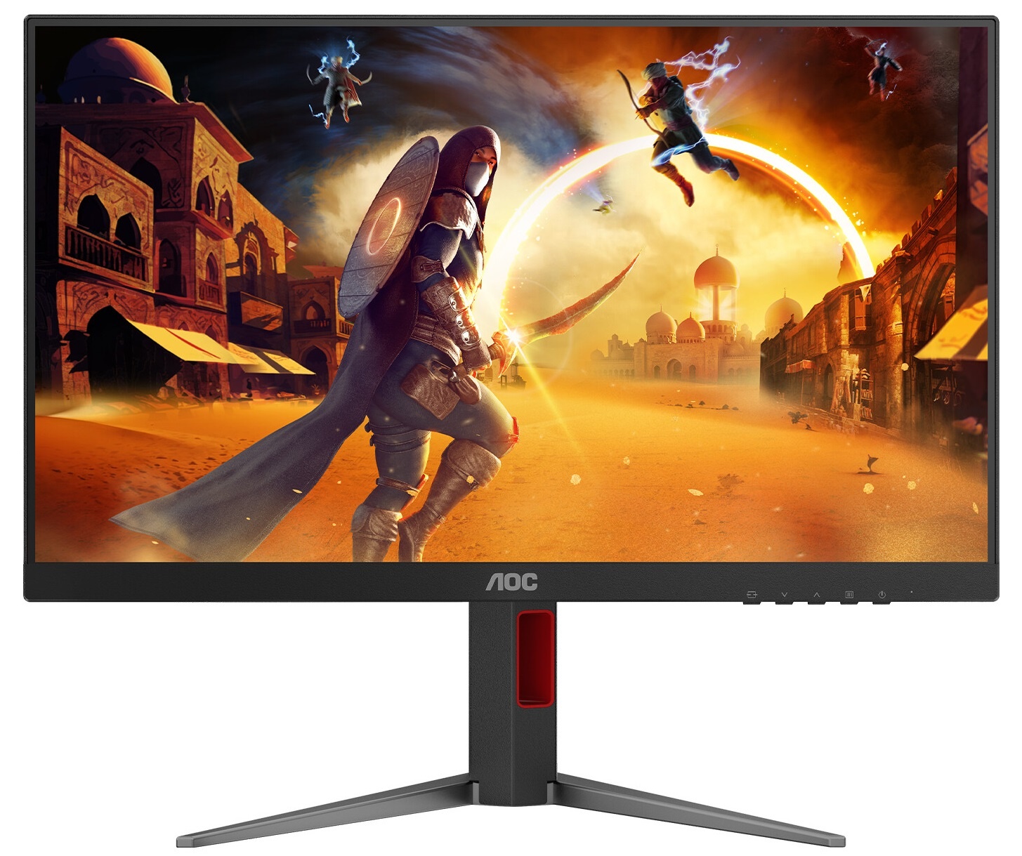 Монитор 23.8" AOC 24G4H IPS 1920x1080, 200 Гц, 0.3 мс (MPRT), 16:9, 300 кд/м², HDR10, HDMI 2.0, DP 1