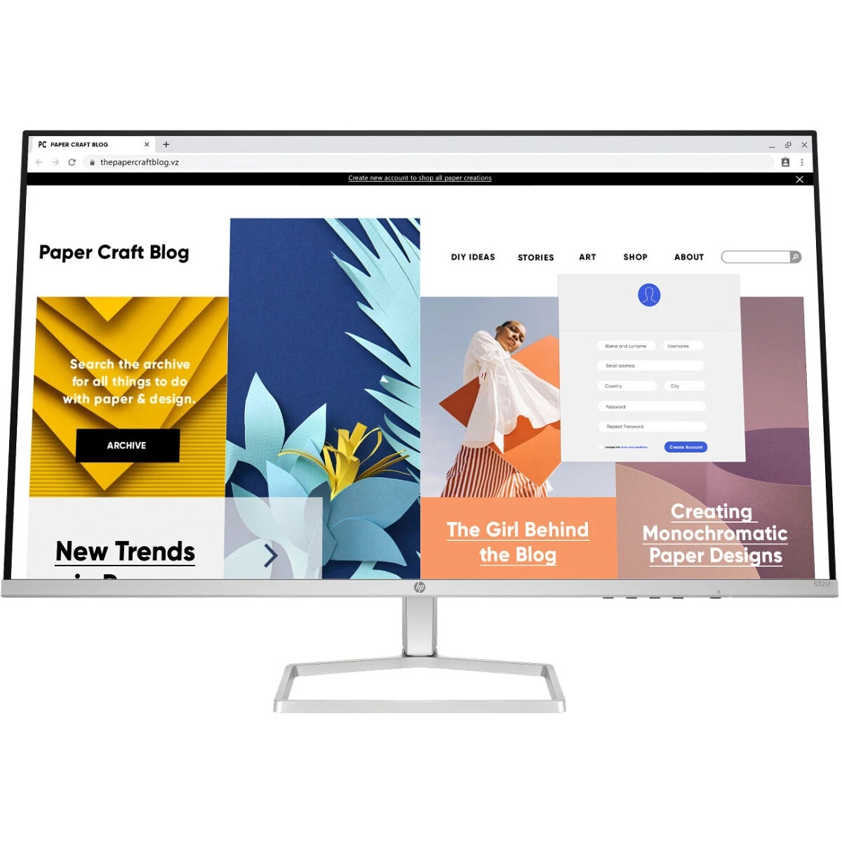 Монитор HP 31.5" Series 5 532sf черный VA 7ms 16:9 HDMI 3000:1 300cd 178гр/178гр 1920x1080 VGA FHD 5