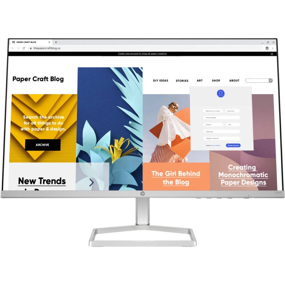 Монитор HP 23.8" Series 5 524sf черный IPS LED 16:9 HDMI матовая 300cd 178гр/178гр 1920x1080 VGA FHD