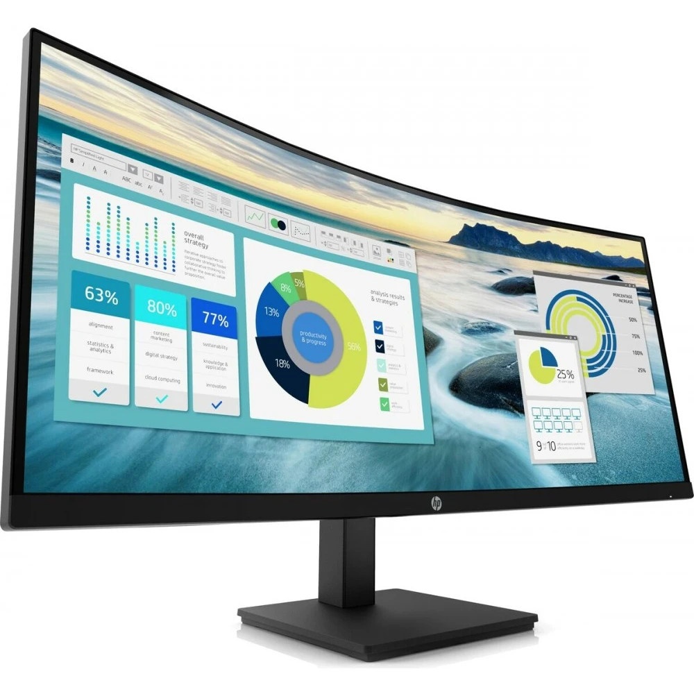 Монитор HP 34" P34hc G4 черный VA 21:9 HDMI матовая HAS 250cd 178гр/178гр 3440x1440 DP 2K USB 10.51к