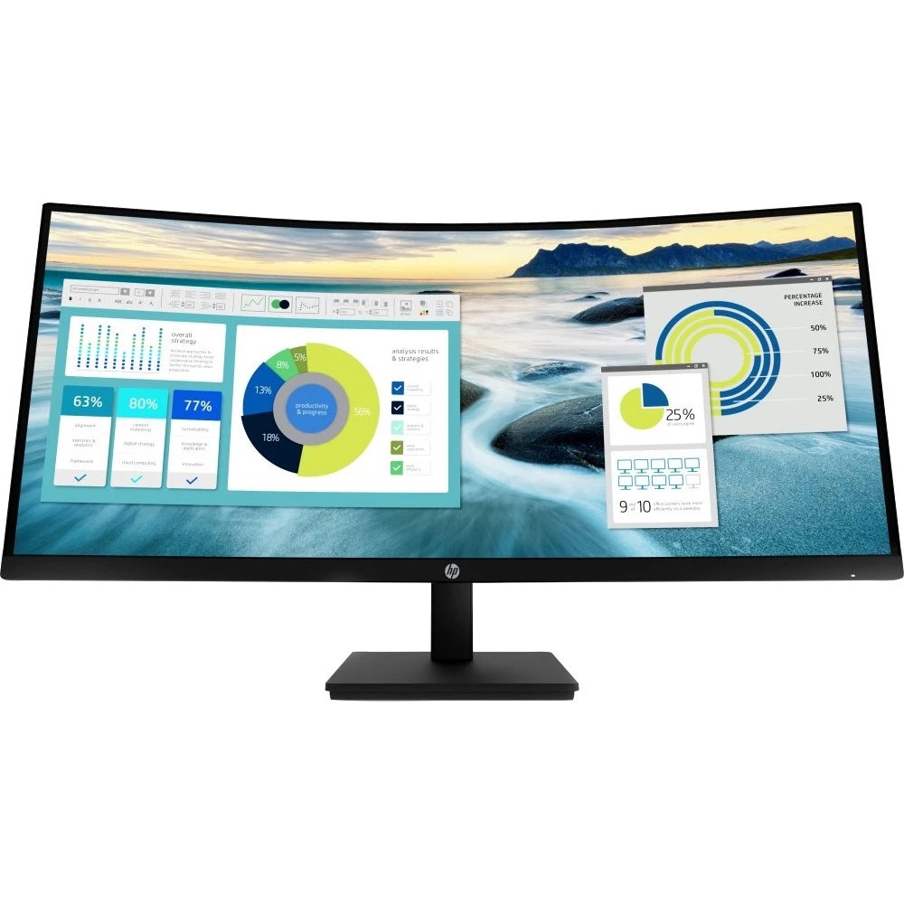 Монитор HP 34" P34hc G4 черный VA 21:9 HDMI матовая HAS 250cd 178гр/178гр 3440x1440 DP 2K USB 10.51к