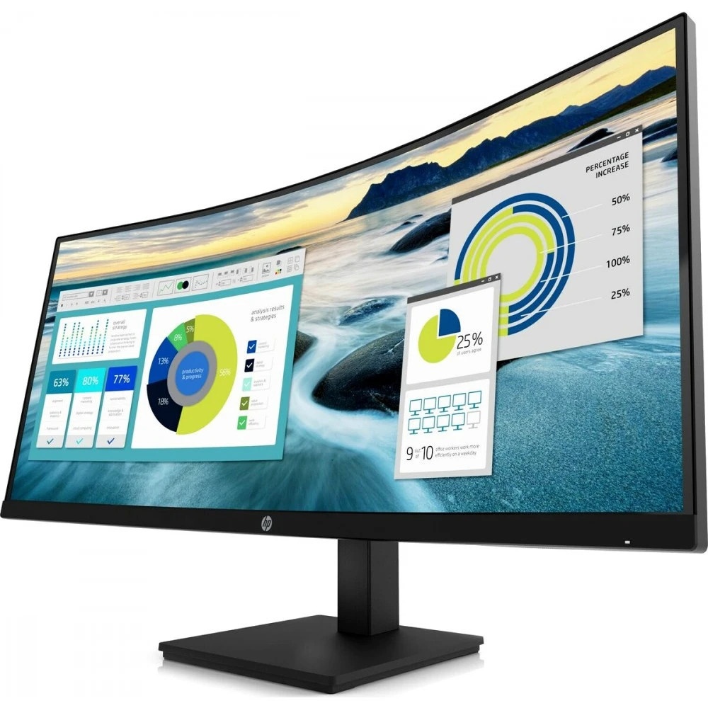 Монитор HP 34" P34hc G4 черный VA 21:9 HDMI матовая HAS 250cd 178гр/178гр 3440x1440 DP 2K USB 10.51к