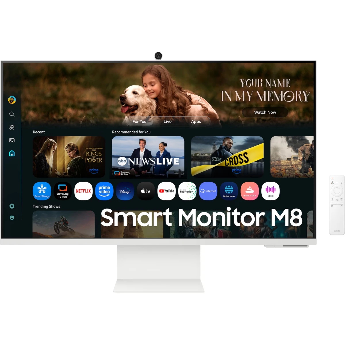 Монитор 31.5" Samsung Smart M8 M80F VA 3840x2160, 60 Гц, 4 мс, 16:9, 400 кд/м², HDMI 2.0, USB-C, USB