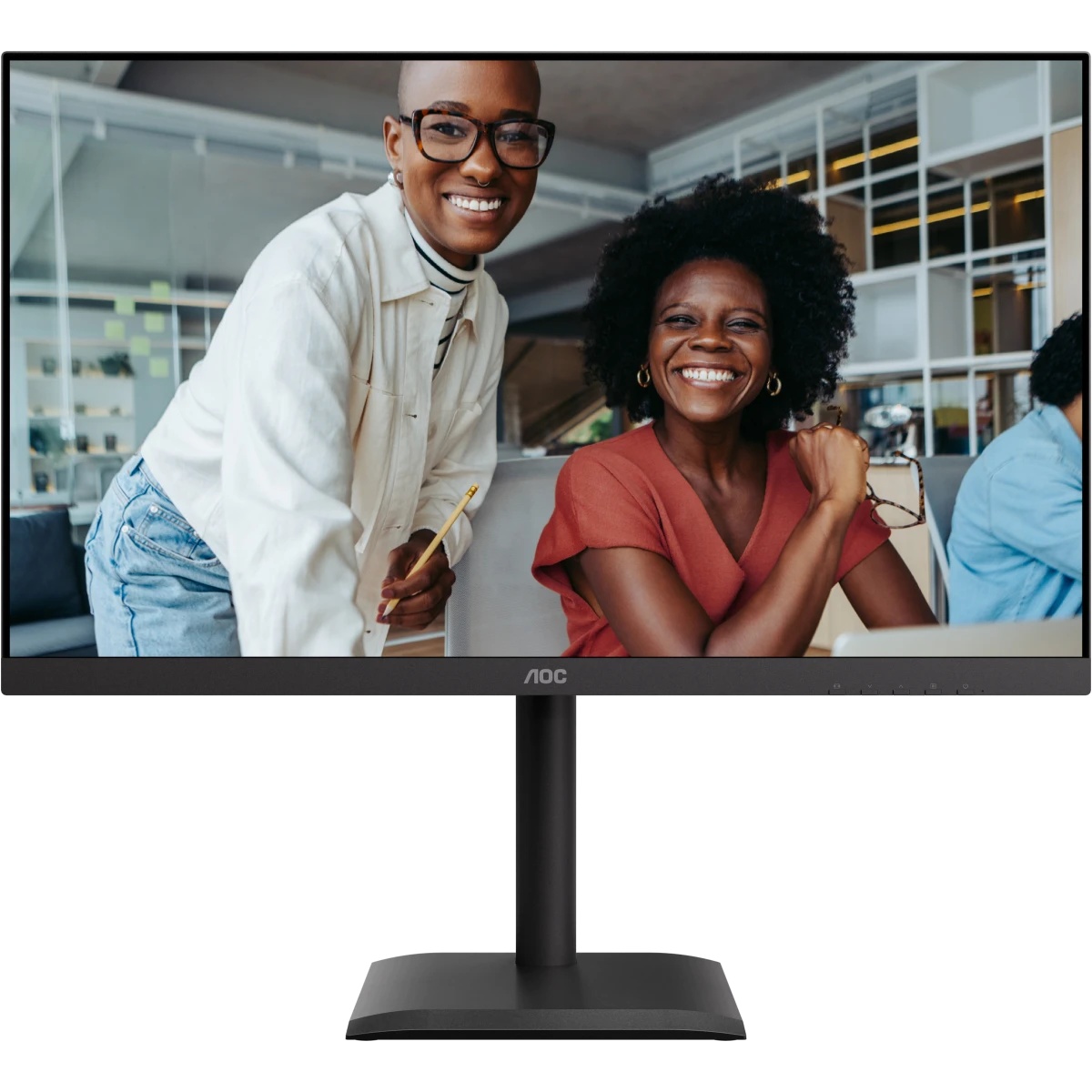 Монитор 27" AOC U27E4CV IPS 3840x2160, 60 Гц, 4 мс, 16:9, 400 кд/м², 2xHDMI 2.0, DP 1.4, DP Out, USB
