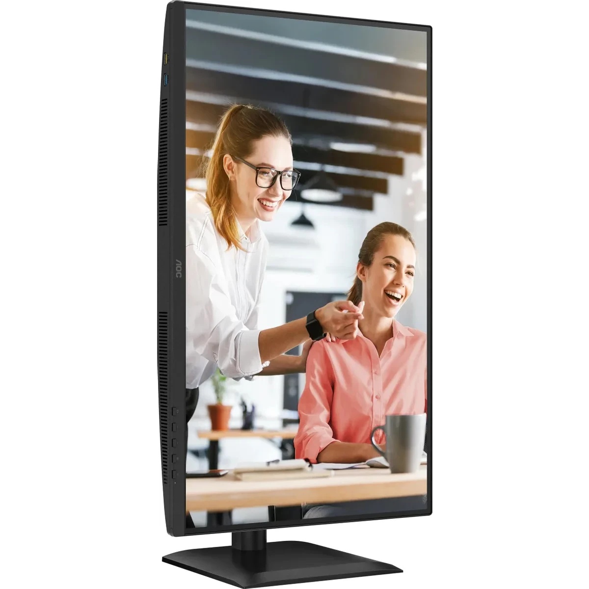Монитор 27" AOC Q27E4CV IPS 2560x1440, 120 Гц, 4 мс, 16:9, 350 кд/м², HDMI 2.0, DP 1.2, USB-C (90 Вт