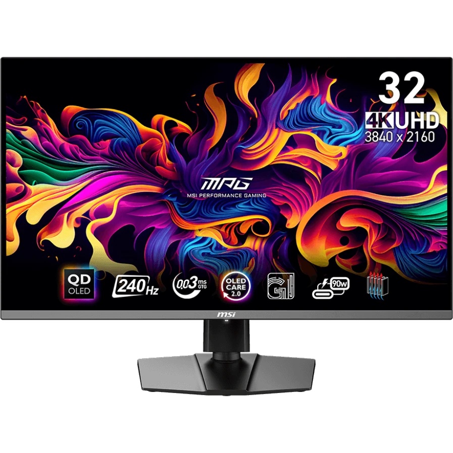 Монитор 31.5" MSI MPG 321URXW QD-OLED 3840x2160, 240 Гц, 0.03 мс, 16:9, 250 кд/м², 2xHDMI 2.1, DP 1.