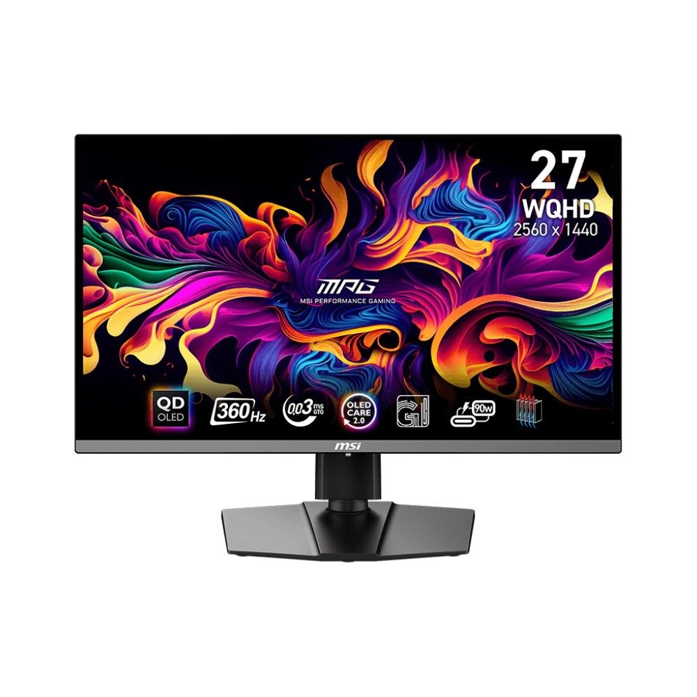 Монитор 27" MSI MPG 271QRX QD-OLED 2560x1440, 360 Гц, 0.03 мс, 16:9, 250 кд/м², 2xHDMI 2.1, DP 1.4,