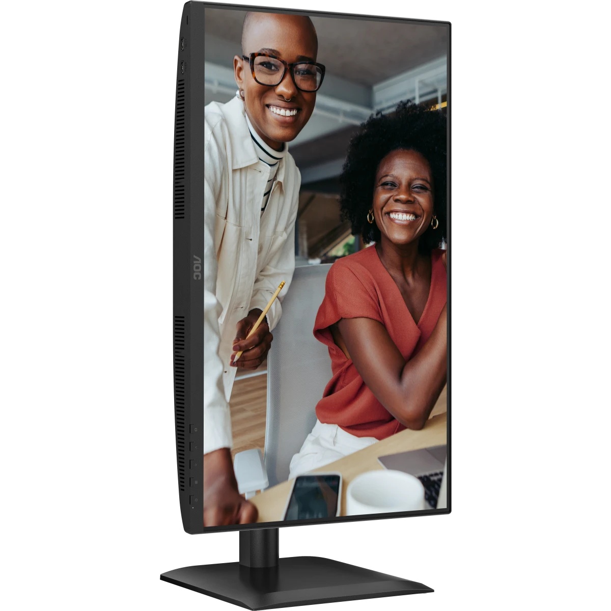 Монитор 23.8" AOC 24E4U IPS 1920x1080, 120 Гц, 4 мс, 16:9, 300 кд/м², HDMI 1.4, DP 1.2, VGA, USB-C,