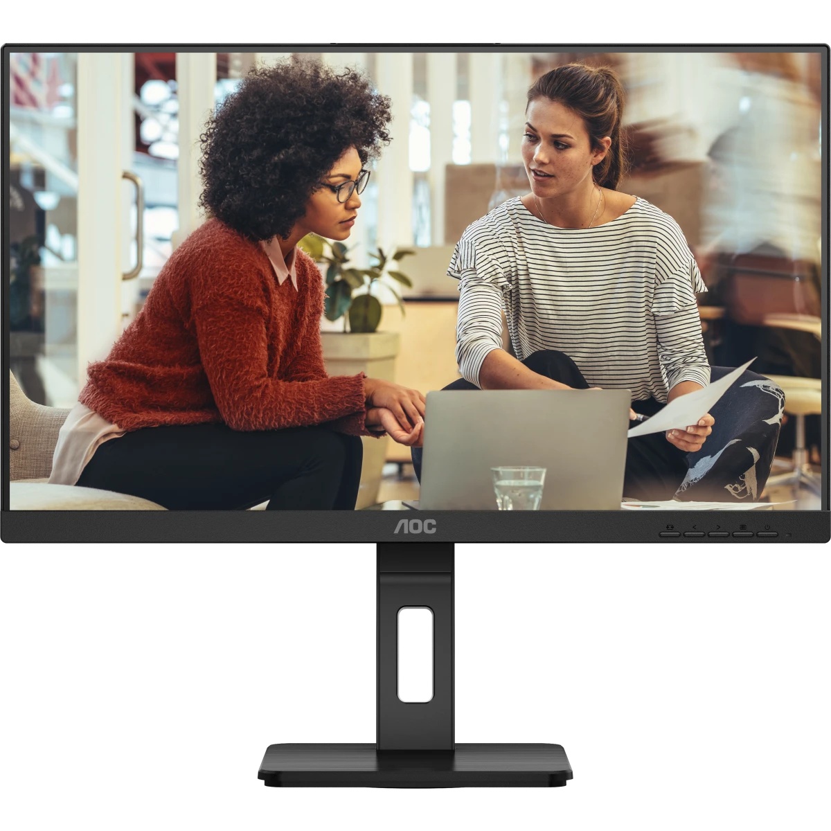 Монитор 27" AOC U27E3UF IPS 3840x2160, 60 Гц, 4 мс, 16:9, 350 кд/м², 2xHDMI 2.0, DP 1.4, 3.5 Jack, д