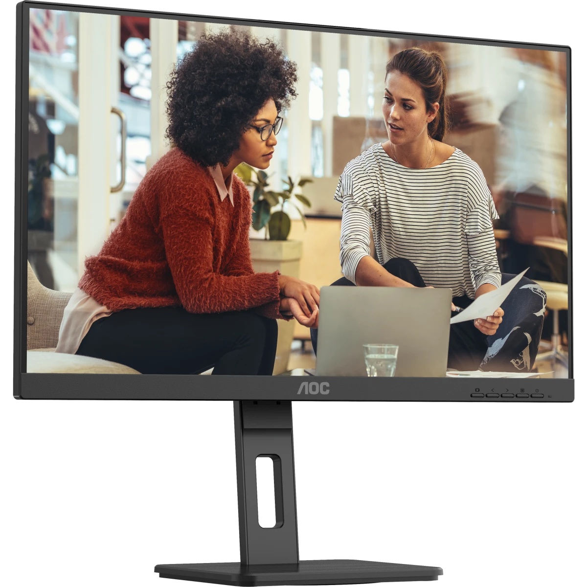 Монитор 27" AOC U27E3UF IPS 3840x2160, 60 Гц, 4 мс, 16:9, 350 кд/м², 2xHDMI 2.0, DP 1.4, 3.5 Jack, д