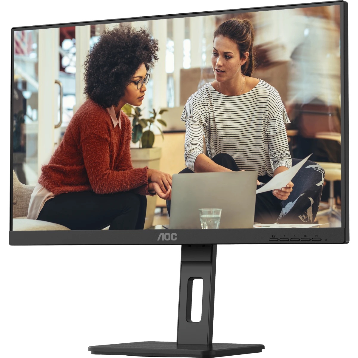 Монитор 27" AOC U27E3UF IPS 3840x2160, 60 Гц, 4 мс, 16:9, 350 кд/м², 2xHDMI 2.0, DP 1.4, 3.5 Jack, д