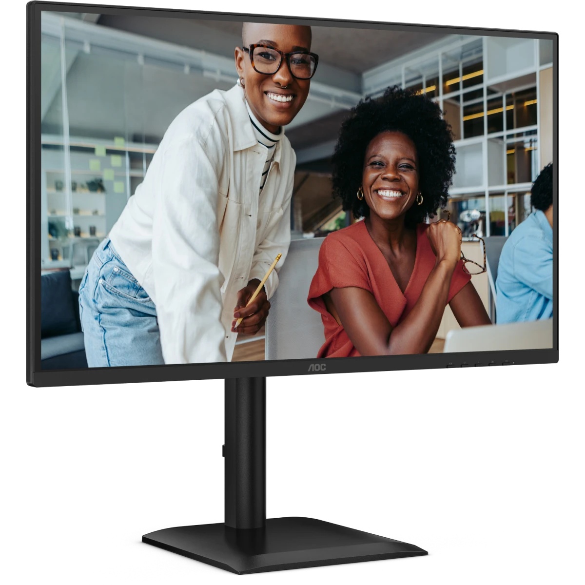 Монитор 27" AOC Q27E4U IPS 2560x1440, 120 Гц, 4 мс, 16:9, 350 кд/м², HDMI 2.0, DP 1.2, 3.5 Jack, USB