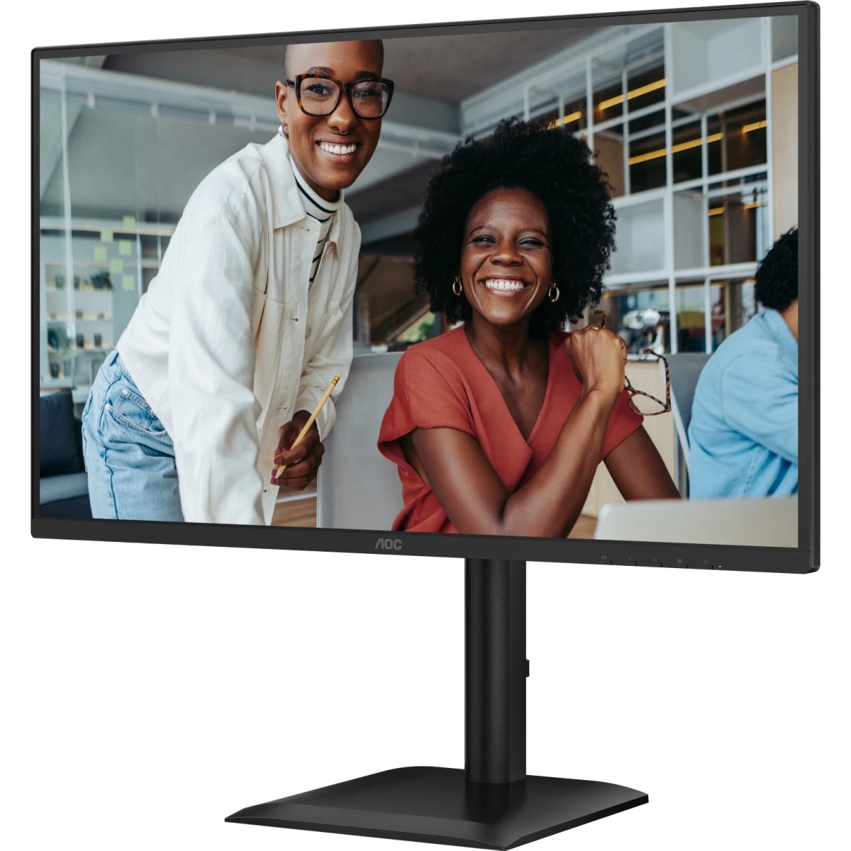 Монитор 27" AOC Q27E4U IPS 2560x1440, 120 Гц, 4 мс, 16:9, 350 кд/м², HDMI 2.0, DP 1.2, 3.5 Jack, USB