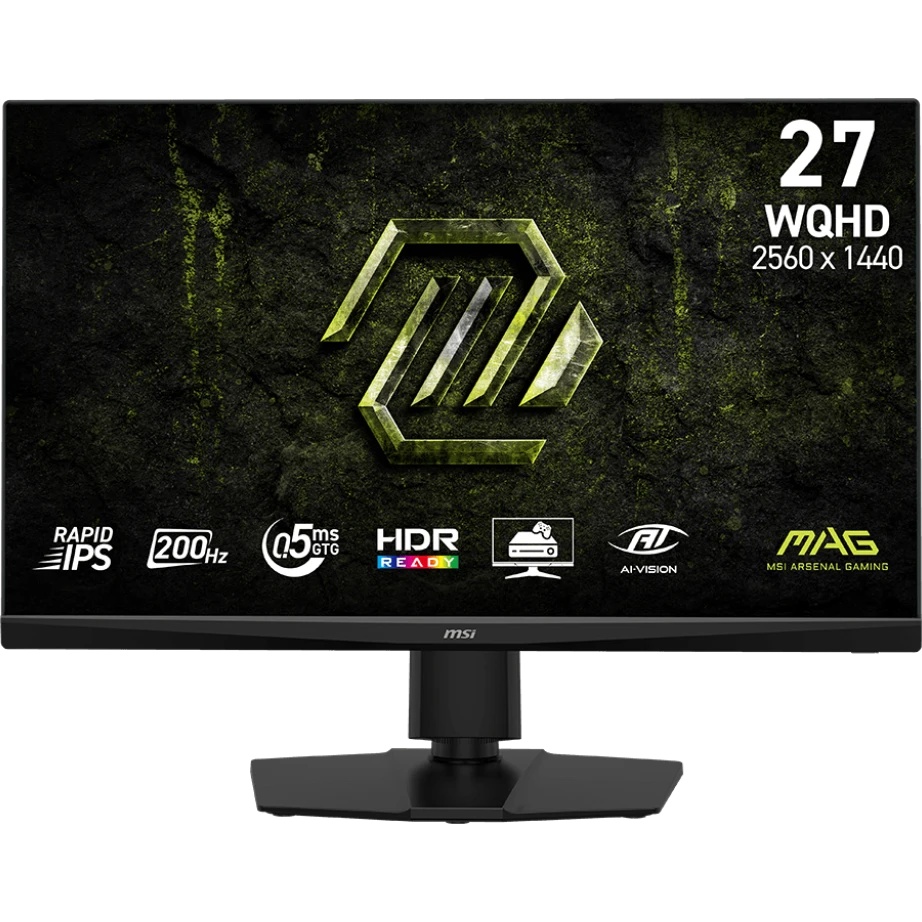 Монитор 27" MSI MAG 272QPF E20 Black (Rapid IPS, 2560x1440, HDMI+HDMI+DP+Type C (15W), 0.5 ms, 178°/