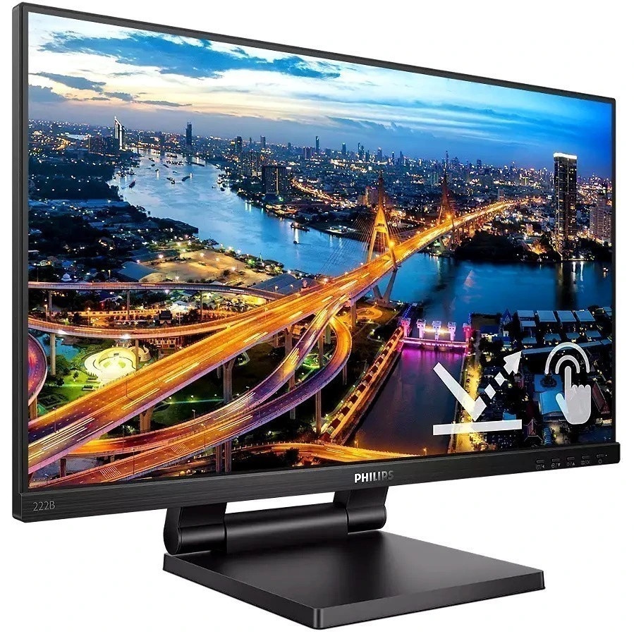 Монитор 21,5" Philips 222B1TC IPS 1920x1080, 75 Гц, 4 мс, 16:9, 250 кд/м2, 1xHDMI, 1хDP, 1xVGA, черн