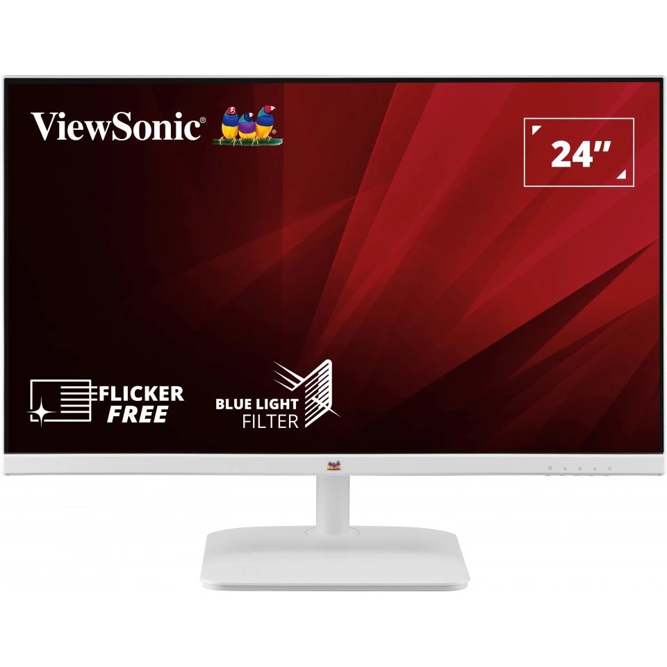 Монитор 23.8" ViewSonic VA2430-H-W-6 VA 1920x1080, 60 Гц, 5000:1, 250 кд/м2, 1xHDMI, 1xVGA, белый