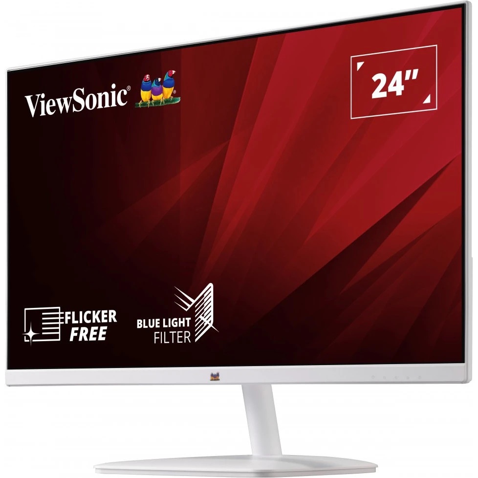 Монитор 23.8" ViewSonic VA2430-H-W-6 VA 1920x1080, 60 Гц, 5000:1, 250 кд/м2, 1xHDMI, 1xVGA, белый