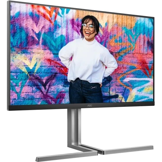 Монитор 31.5" AOC U32U3CV IPS 3840x2160, 60 Гц, 4 мс, 16:9, 400 кд/м², 2xHDMI 2.0, DP 1.4, USB-C, 3.