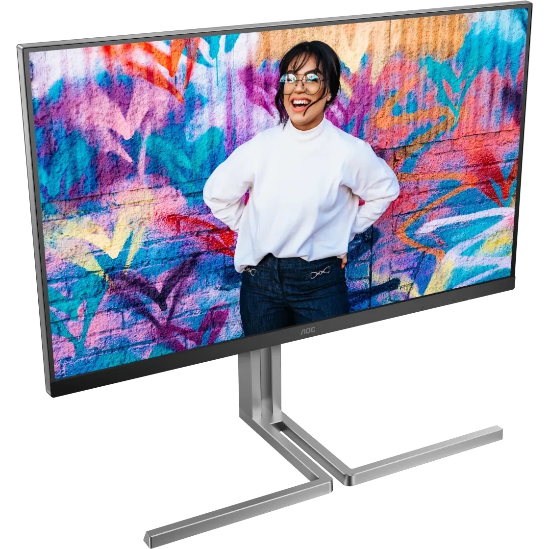Монитор 31.5" AOC U32U3CV IPS 3840x2160, 60 Гц, 4 мс, 16:9, 400 кд/м², 2xHDMI 2.0, DP 1.4, USB-C, 3.